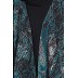 Fowling shrug double layered abaya- Black-Green Fowling shrug double layered abaya- Black-Green